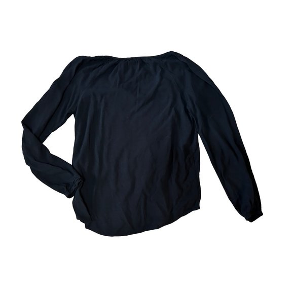 Faded Glory Bundle Long Sleeve V Neck Self Tie Blouse Women's Size S 1545 - Picture 4 of 7